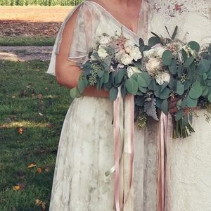 Jenny Yoo Cassie print bridesmaids dress