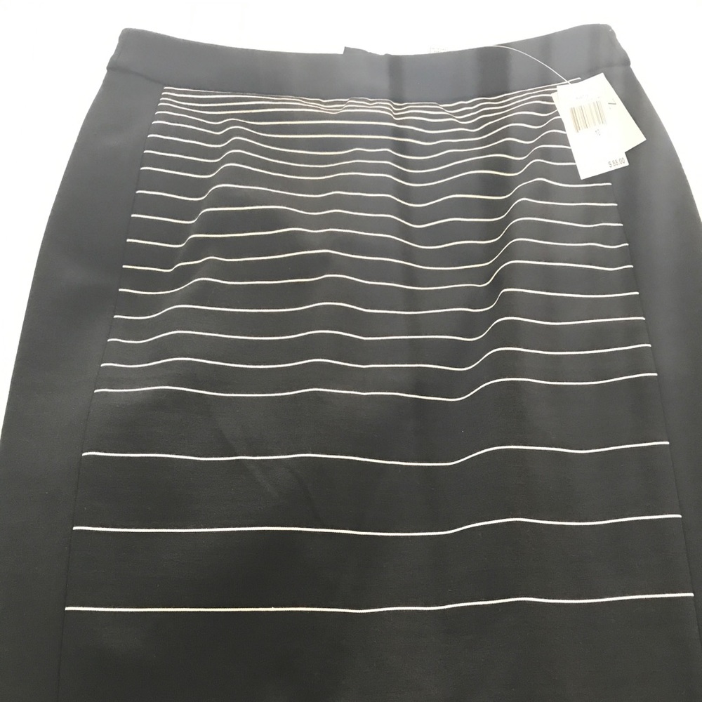 New!  Carmen striped stretchy pencil skirt