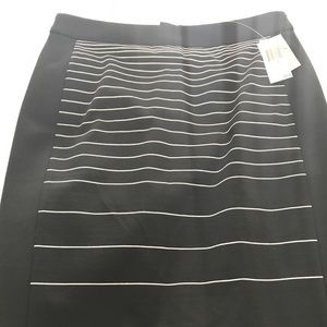 New!  Carmen striped stretchy pencil skirt