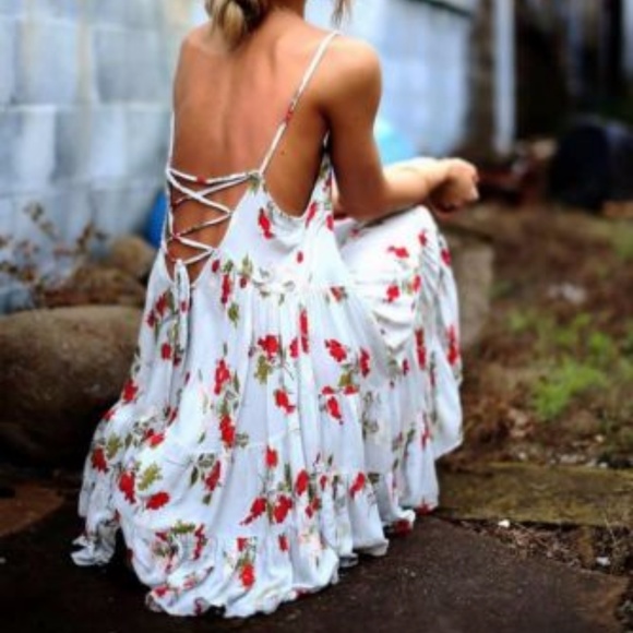 Free People Dresses & Skirts - !!FINAL!! Free People Circle of Flowers Slip Dress