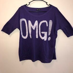 Purple OMG! shirt