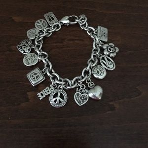 Brighton world peace charm bracelet