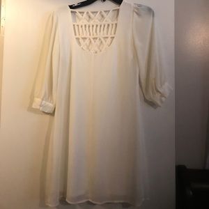 Cream dress!