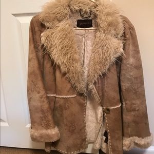 GUESS fur coat