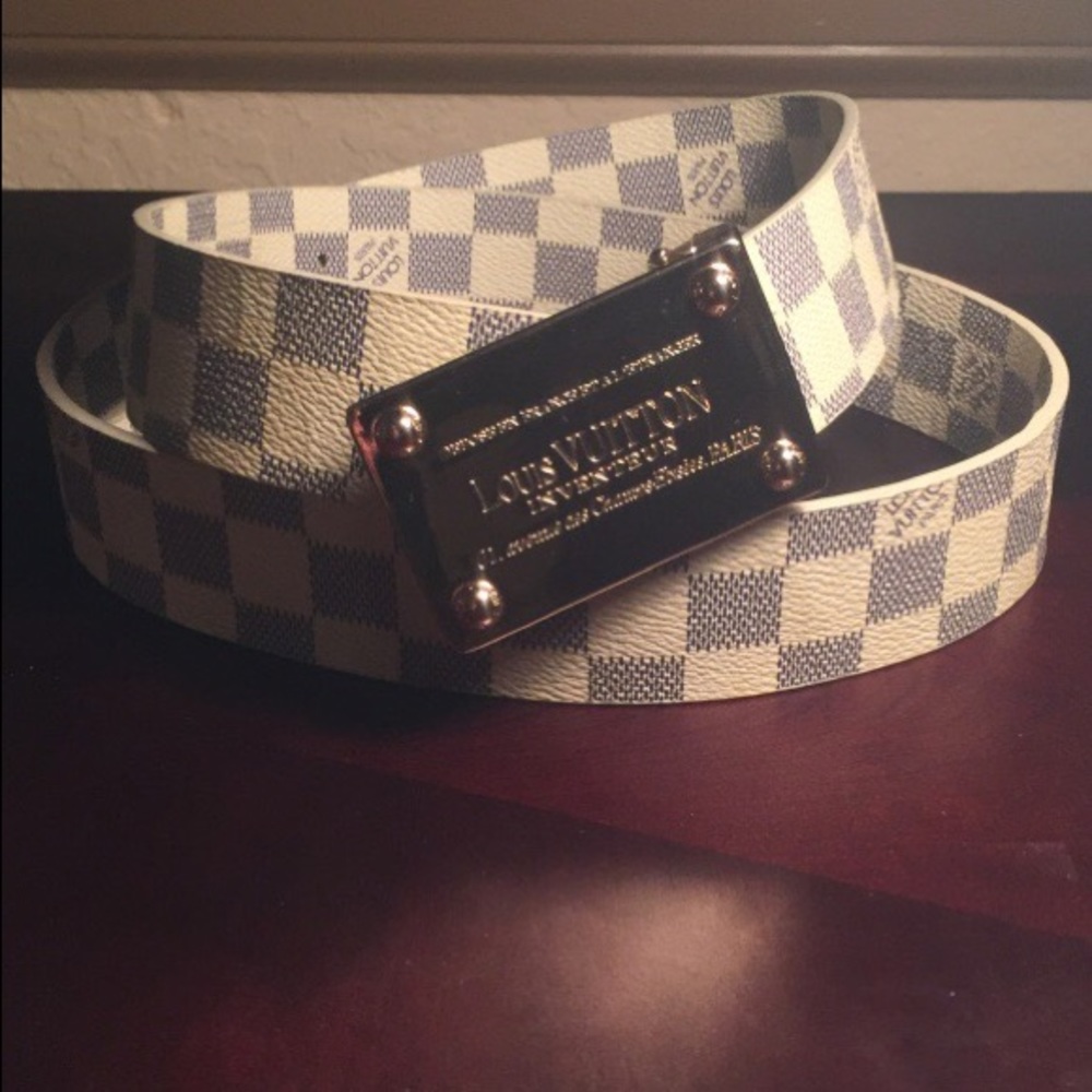 Damier azur Louis Vuitton belt