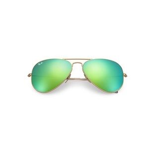 REAL Reflective green Rayban aviators ☘️