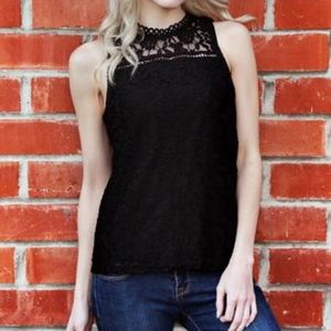 LACE COLLAR SLEEVELESS