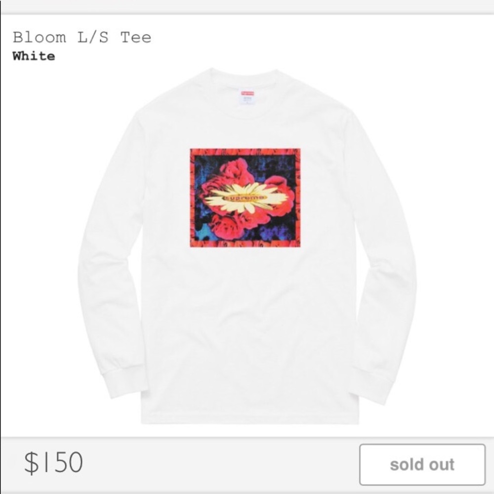 Supreme bloom l/s tee long sleeve