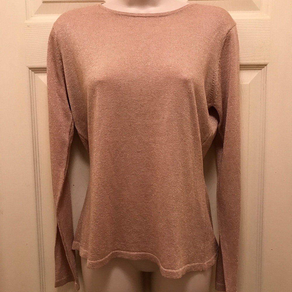 Lord&Taylor Soft Pink Shimmery Blouse