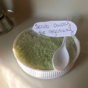 Peppermint sea salt scrub