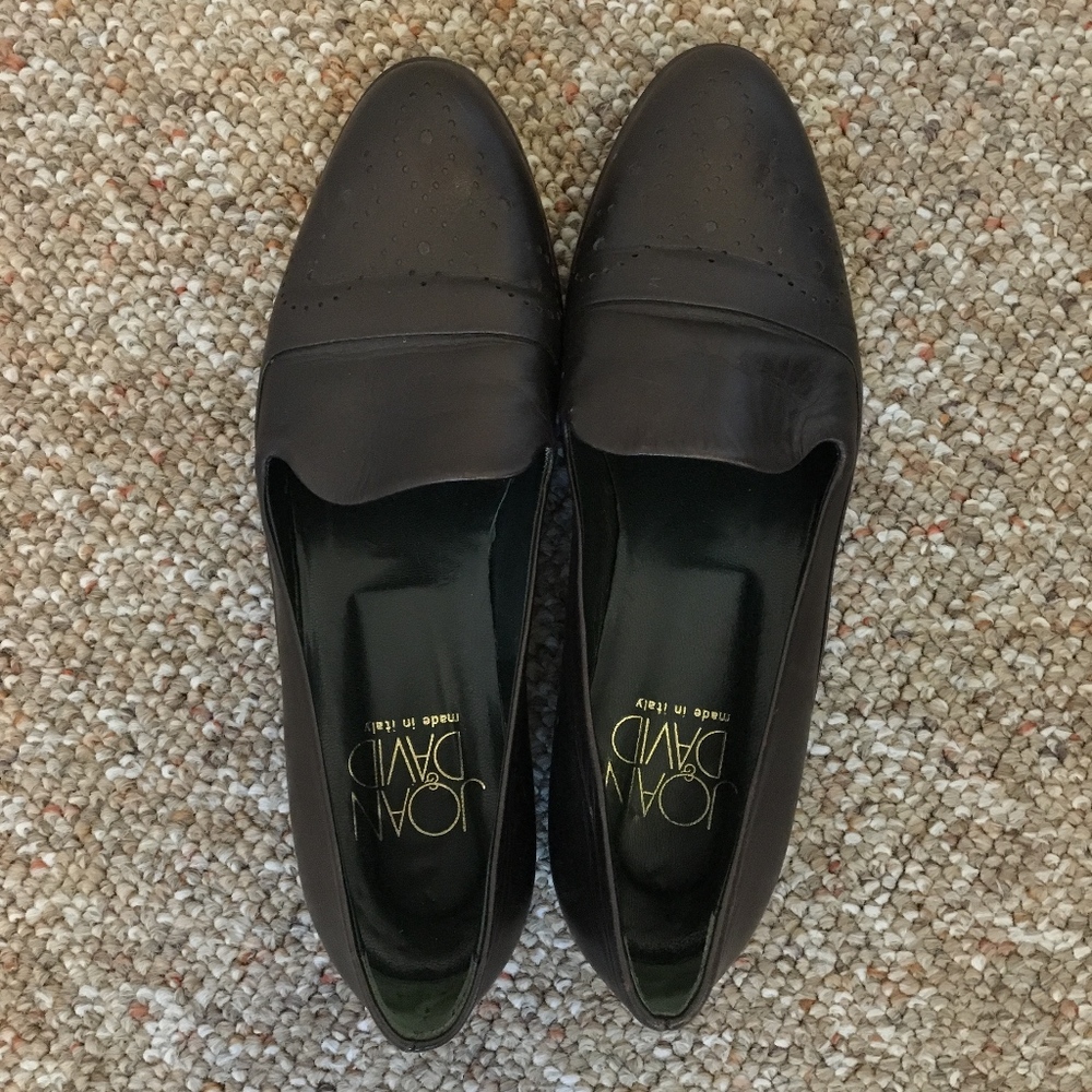 Joan & David classic leather flats sz 8N RARE