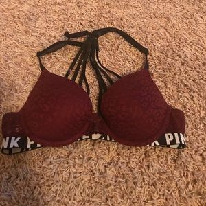 32A pink Victoria's Secret push-up bra