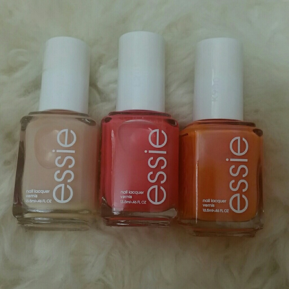 Essie Nail Lacquer Polish x 3