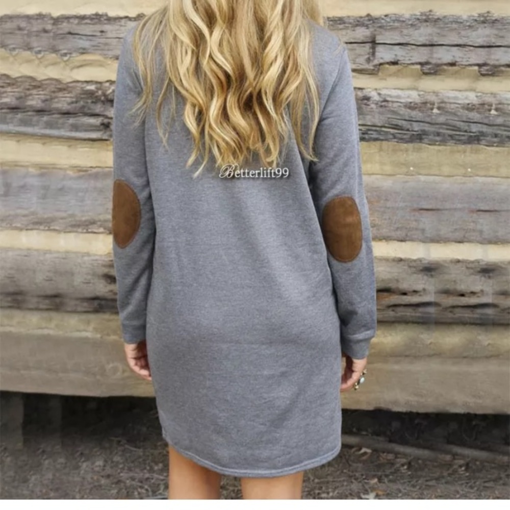 🎉HP🎉Last One! XL! Elbow Patched Dress! - Picture 2 of 5