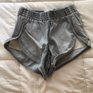 One teaspoon acid wash denim shorts
