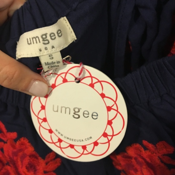 Umgee Dresses - NWT Red Dress Umgee floral off shoulder dress Umgee Dresses - NWT Red Dress Umgee floral off shoulder dress
