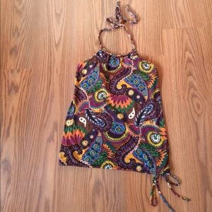 Colorful Paisley halter top