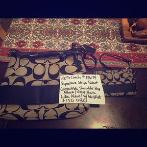 Coach bag & matching wristlet!