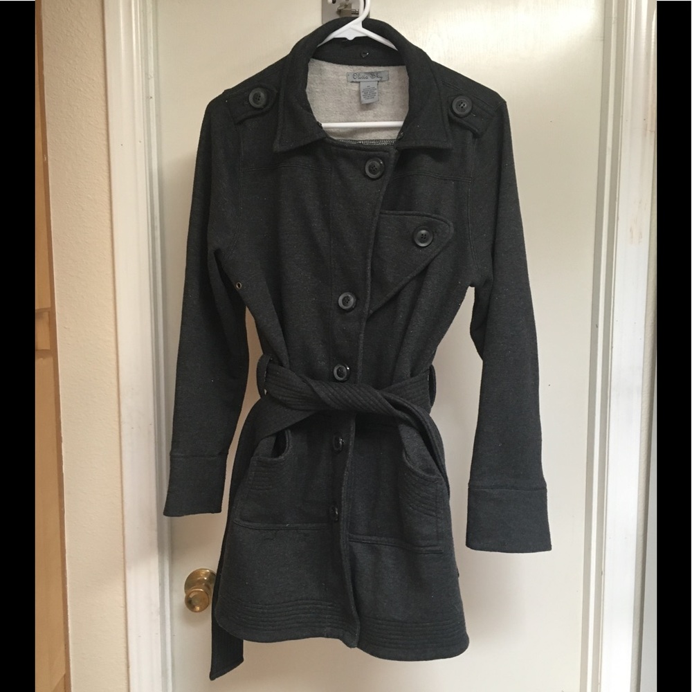 Dark Grey Olivia Sky Peacoat