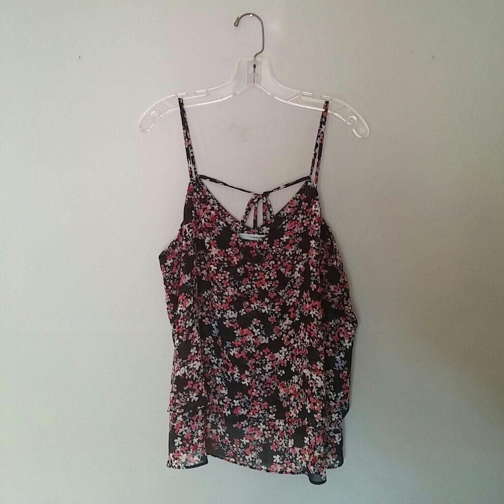 Chiffon flowy tank