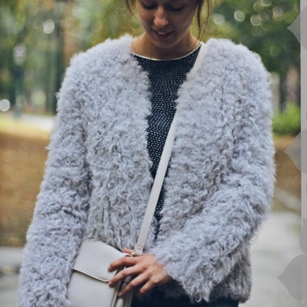 Hpmax Studio Fuzzy Jacket In Charcoal Gray - image 2