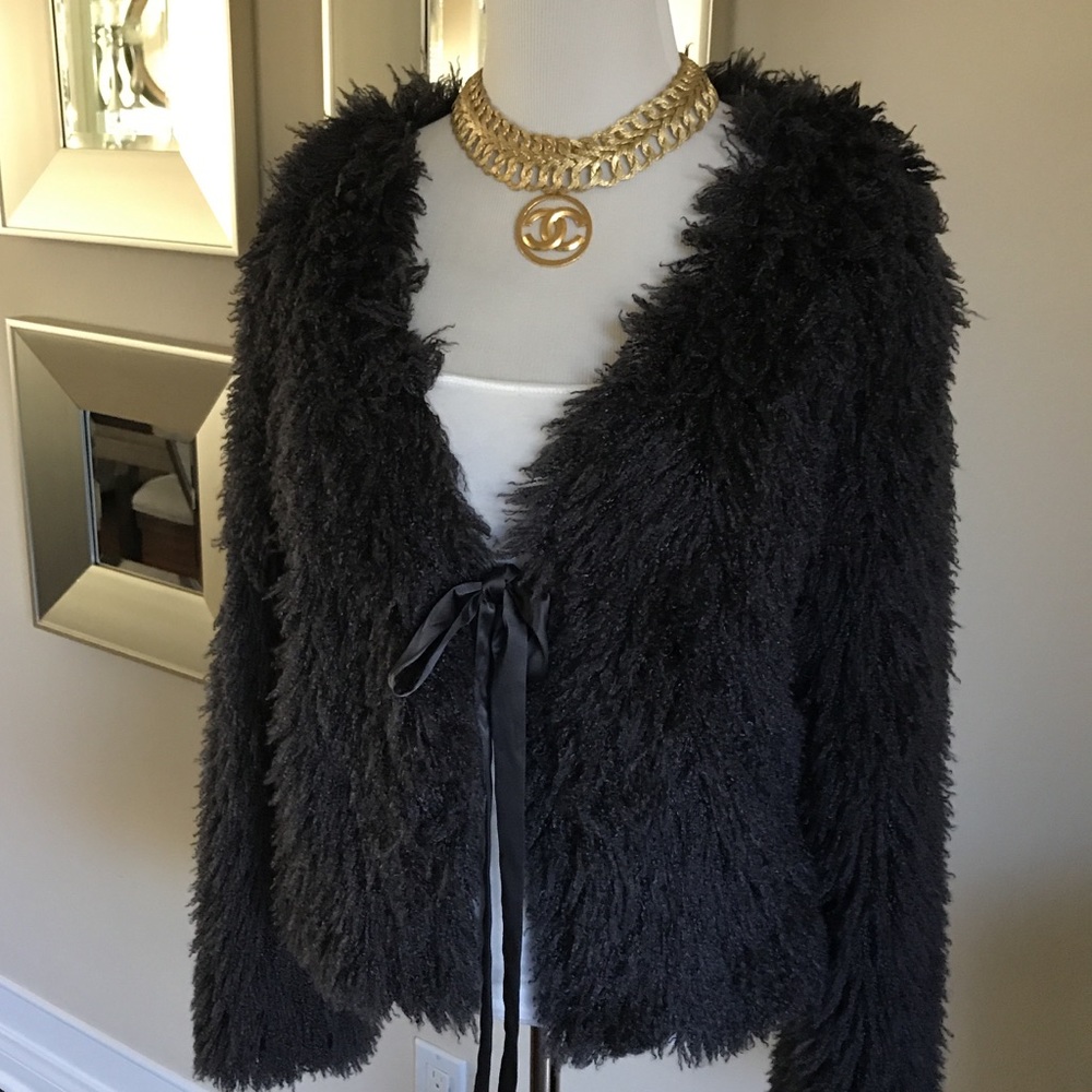 Hpmax Studio Fuzzy Jacket In Charcoal Gray - image 3