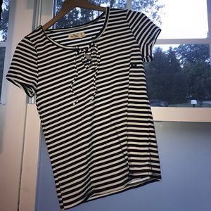 Hollister Front Lace Up shirt