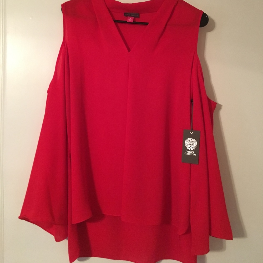 Blouse with Cut Out Shoulder Areas