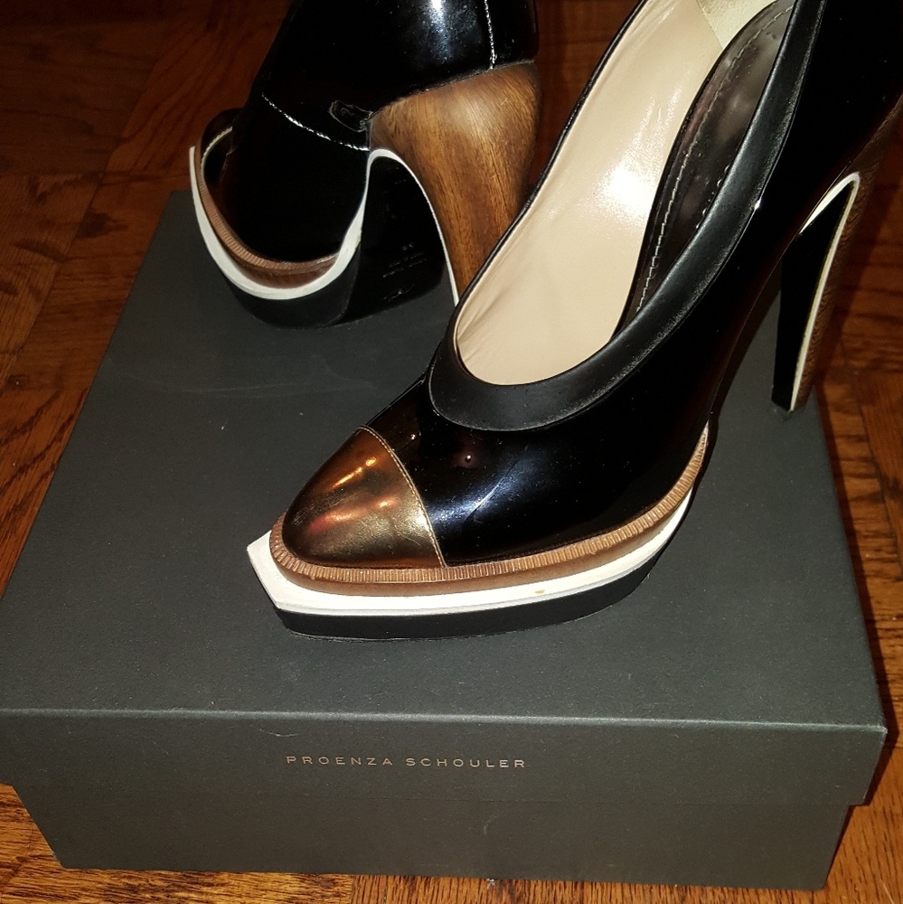 🎈SaleExt.🔥PatentLeather Proenza Schouler Heel