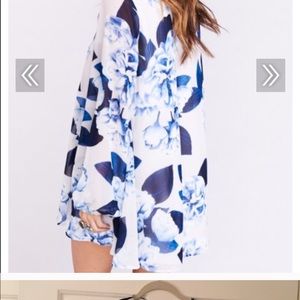 Show me Your MuMu Jamie Tunic in bouquet blue