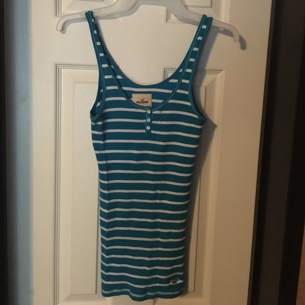 XS classic striped HOLLISTER tank w/ buttons