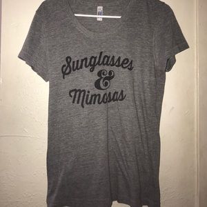 Sunglasses and mimosas tee