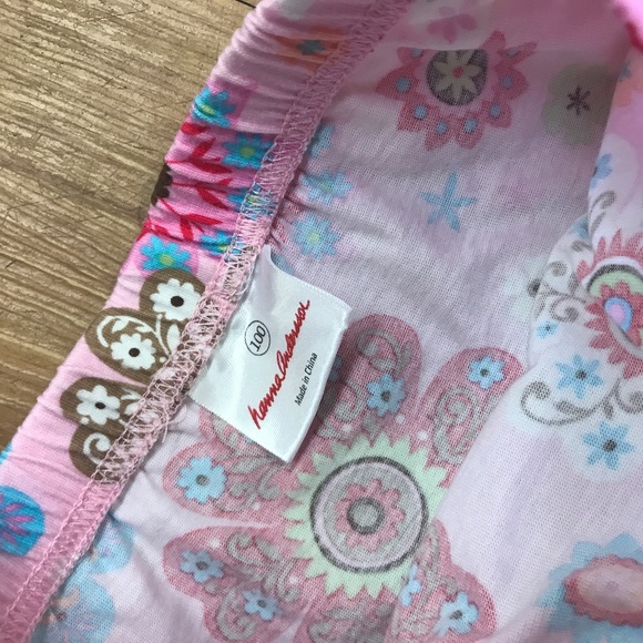 Hanna Andersson Pink Print Floral Skirt 100 4 - Picture 2 of 3