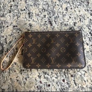 Authentic monogram Louis Vuitton wristlet