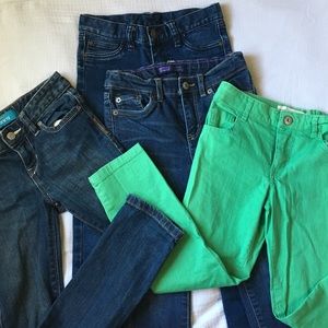 LOT OF 4 Girl's Skinny Jeans - Size 5-6
