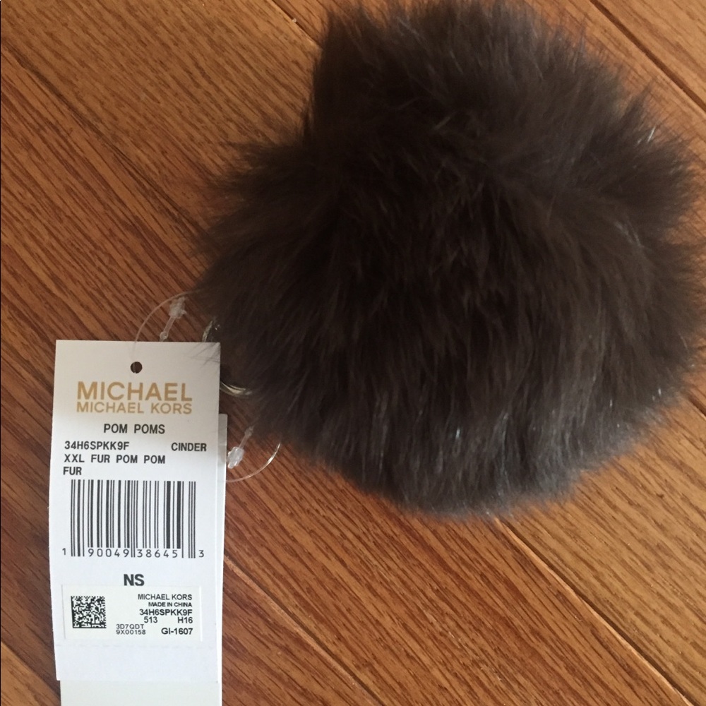 Michael Kors XXL MK CINDER Pom KeyChain/ Bag