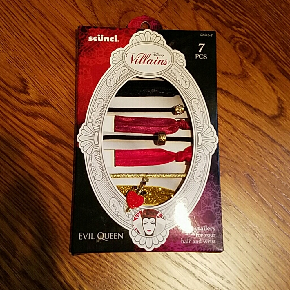 Disney villains evil queen ponytail holders
