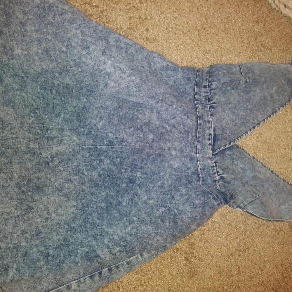 Denim skater dress