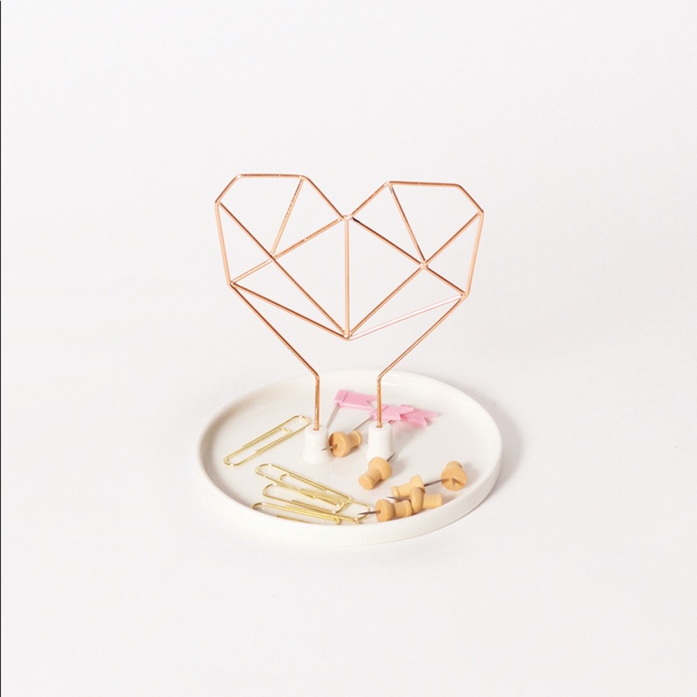 Ceramic Heart Jewelry Holder