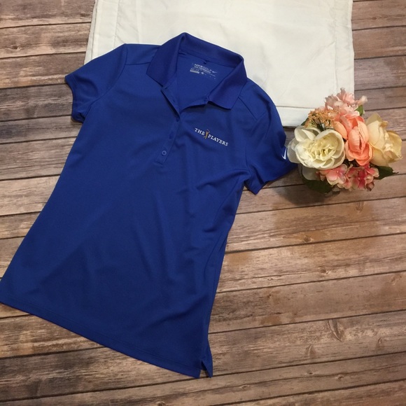 Nike Tops - Final Price❌Blue Nike The Players Golf Polo Size M