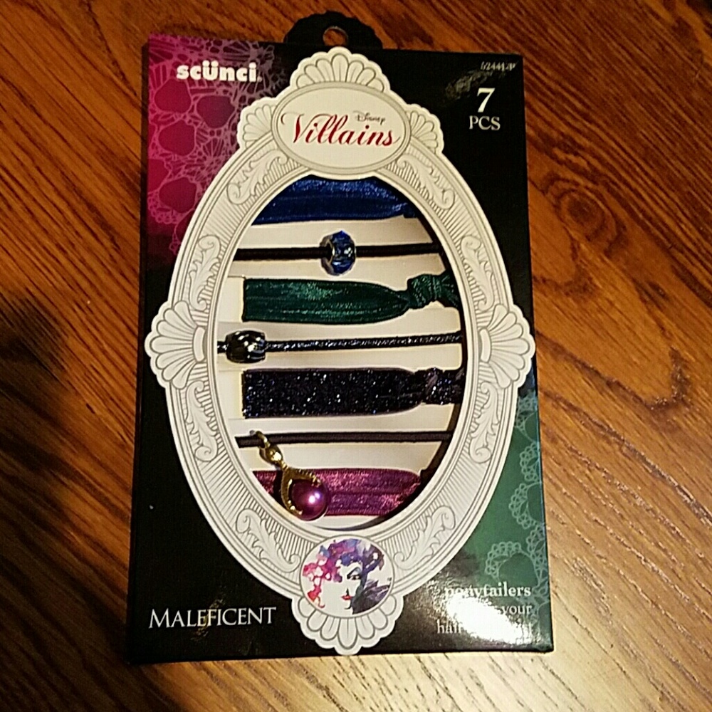 Disney villains meleficent ponytail holders