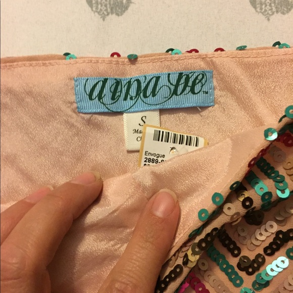 Sequins Mini Skirt NWT - Picture 4 of 4