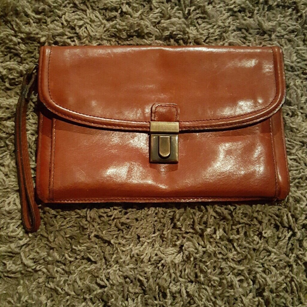 Leather clutch