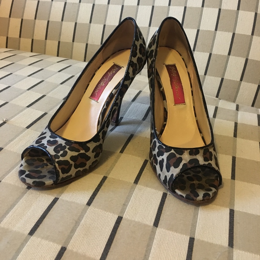 Leopard Betsey Johnson heels