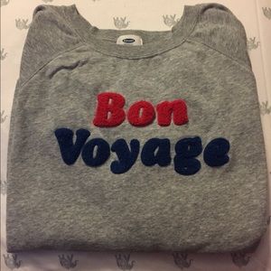 Old Navy Bon Voyage Sweatshirt L