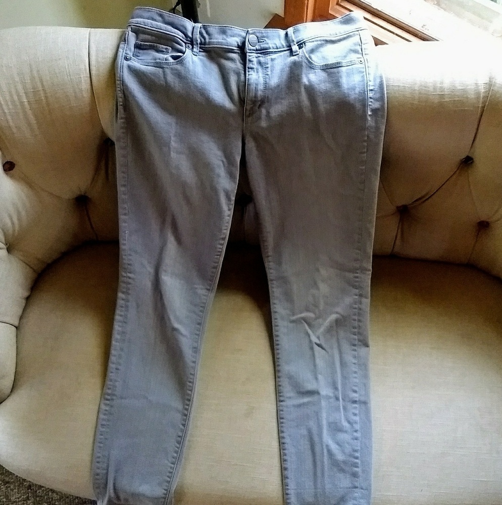 Loft modern skinny jeans light grey