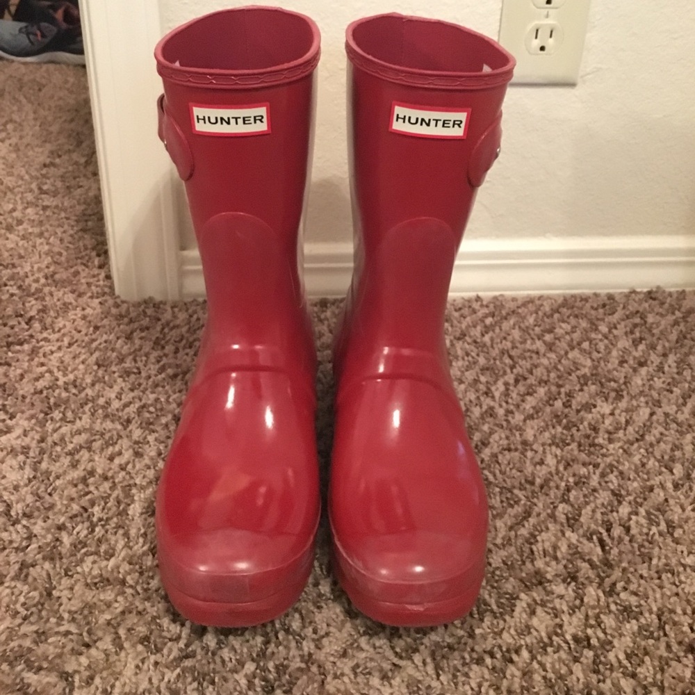 Red Short Hunter Boots