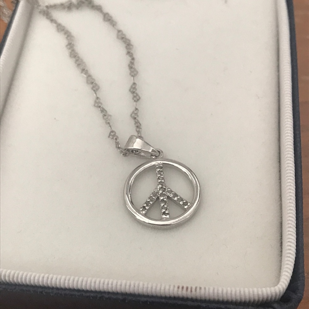 Peace sign necklace
