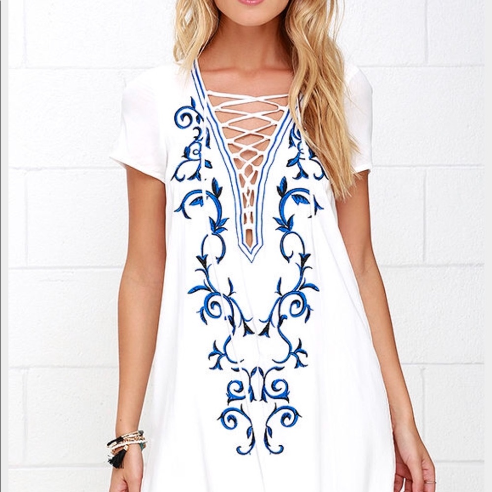 Lulu's "Down in Kokomo" Ivory Dress