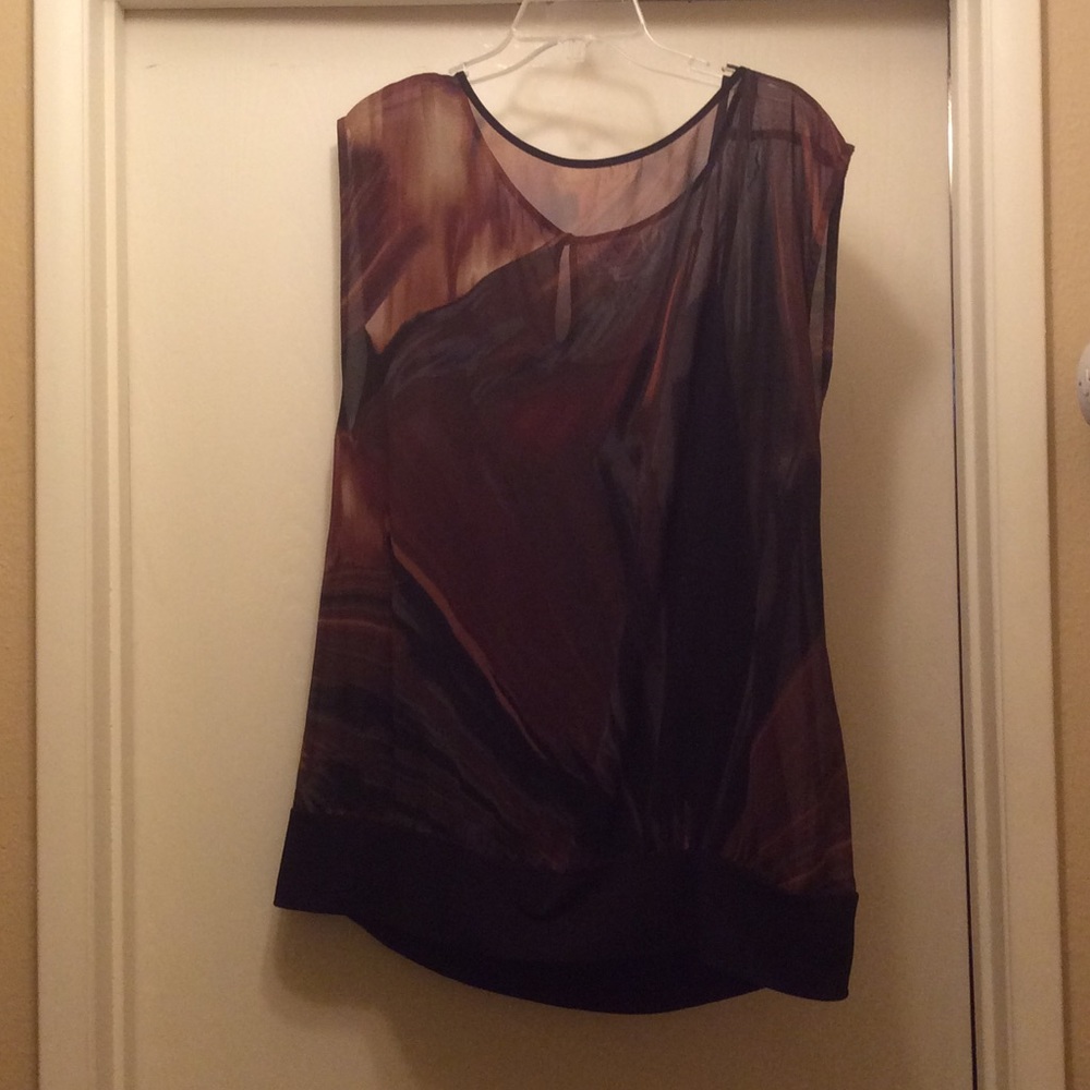 Sheer abstract top